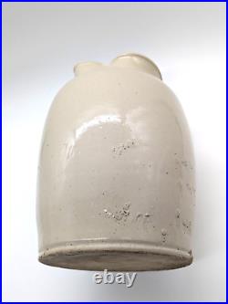 Doulton Lambethware Cream Stoneware Jug Antique 19thC 11 in (28cm) Tall 4kg