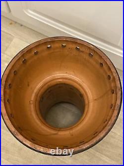 Doulton lambeth column slater rare English pottery blue brown Suggs Gas Light