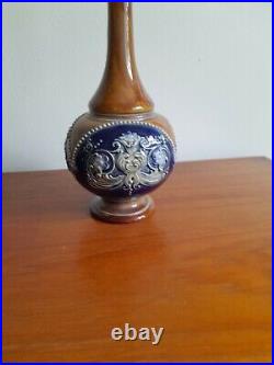 Doulton lambeth vases Christine abbott circa 1895 stoneware, original