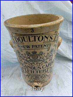 Doultons Lambeth Cream Enamelled Stoneware Size 3 Manganous Carbon Water filter