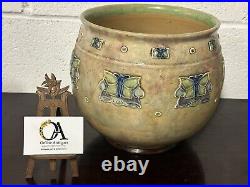 Early 1900's Royal Doulton Lambeth Stoneware Pottery Jardiniere / Planter