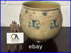 Early 1900's Royal Doulton Lambeth Stoneware Pottery Jardiniere / Planter