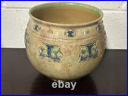 Early 1900's Royal Doulton Lambeth Stoneware Pottery Jardiniere / Planter