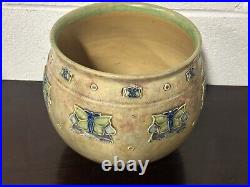 Early 1900's Royal Doulton Lambeth Stoneware Pottery Jardiniere / Planter