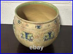 Early 1900's Royal Doulton Lambeth Stoneware Pottery Jardiniere / Planter