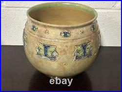 Early 1900's Royal Doulton Lambeth Stoneware Pottery Jardiniere / Planter