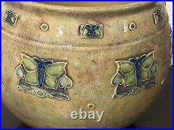 Early 1900's Royal Doulton Lambeth Stoneware Pottery Jardiniere / Planter