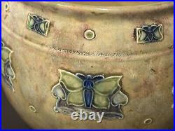 Early 1900's Royal Doulton Lambeth Stoneware Pottery Jardiniere / Planter