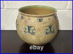 Early 1900's Royal Doulton Lambeth Stoneware Pottery Jardiniere / Planter