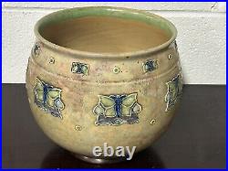 Early 1900's Royal Doulton Lambeth Stoneware Pottery Jardiniere / Planter