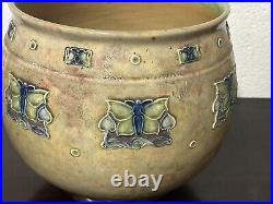 Early 1900's Royal Doulton Lambeth Stoneware Pottery Jardiniere / Planter