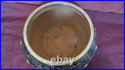 Early Doulton Stoneware Bowl Dated 1880 Interesting Backstamps