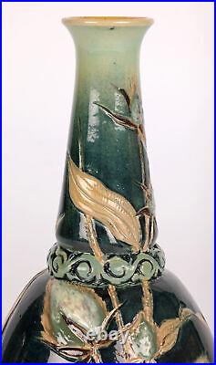 Edith D Lupton Doulton Lambeth Aesthetic Movement Thistle Vase