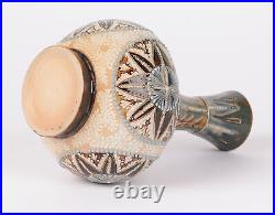 Elizabeth A. Sayers Doulton Lambeth Aesthetic Movement Onion Shape Vase