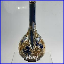 Emily Stormer Doulton Beaded Vase c1900 Very Attractive
