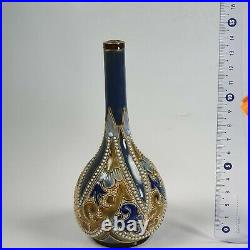 Emily Stormer Doulton Beaded Vase c1900 Very Attractive