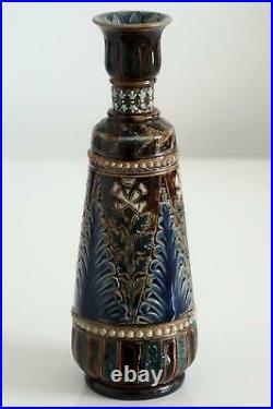 Fine Doulton Lambeth Early Vase John Broad c. 1879