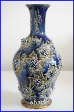 Fine Early Doulton Lambeth Vase George Tinworth Fabulous Shape c. 1876