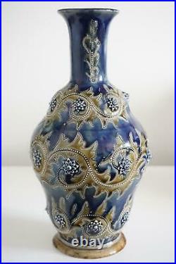 Fine Early Doulton Lambeth Vase George Tinworth Fabulous Shape c. 1876