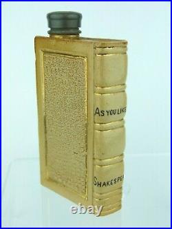 Fine & Rare Doulton Lambeth Fake Book Spirit Flask- Shakespeare, As You Like It
