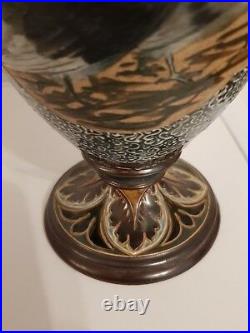 Florence barlow doulton lambeth rare exquisite large vase excellent condition