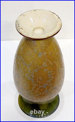 HUGE! 14 Antique ROYAL DOULTON Lambeth NOUVEAU Pottery Vase / ARTS & CRAFTS