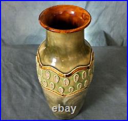 LOVELY ROYAL DOULTON (LAMBETH) ARTWARE' NEW STYLE' VASE by LILY PARTINGTON