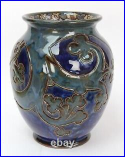 Large Doulton Lambeth Mark V Marshall Art Nouveau Pottery Vase