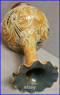 Large Doulton Lambeth saltglaze stoneware art pottery vase Eliza Simmance