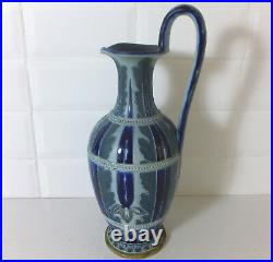 Large Doulton Lambeth stoneware jug by Frank A. Butler, dated 1876