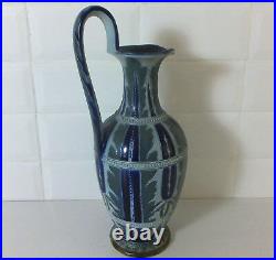 Large Doulton Lambeth stoneware jug by Frank A. Butler, dated 1876