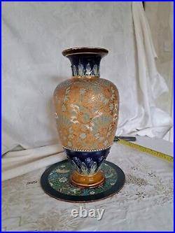 Lovely antique Doulton Lambeth stoneware vase Perfect