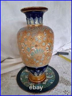 Lovely antique Doulton Lambeth stoneware vase Perfect