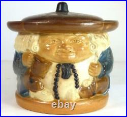 M076 Antique Royal Doulton Best Is Not Too Good Tobacco Jar Harry Simeon