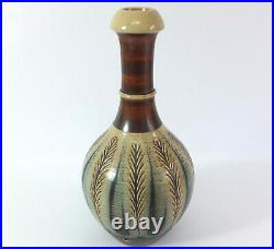 Mid-Century hand incised Royal Doulton lamp base