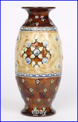 Nellie Garbett for Doulton Lambeth Art Nouveau Floral Pattern Vase