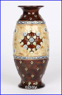 Nellie Garbett for Doulton Lambeth Art Nouveau Floral Pattern Vase