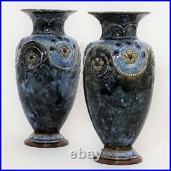 Pair of Royal Doulton Stoneware Vases c1910 (26cm)
