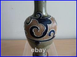 Pretty Royal Doulton Lambeth Stoneware Vase By Frank Butler