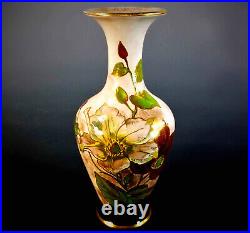 RARE, EARLY, DOULTON LAMBETH HAND PAINTED VASE by MINNA L CRAWLEY
