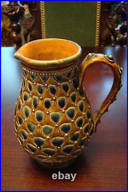 ROYAL DOULTON LAMBETH, London, UK c1880s, ceramic stoneware pitcher