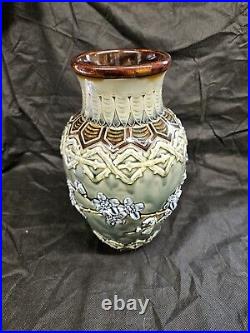 Rare Antique Doulton Lambeth Asian Motif Japanese Sakura Vase Emily M. R. Welch