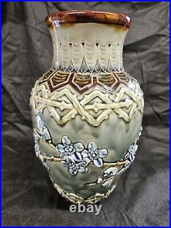 Rare Antique Doulton Lambeth Asian Motif Japanese Sakura Vase Emily M. R. Welch