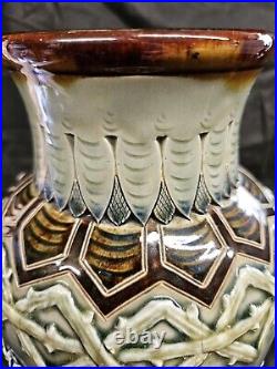 Rare Antique Doulton Lambeth Asian Motif Japanese Sakura Vase Emily M. R. Welch