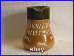 Rare Antique Doulton Lambeth Stoneware'dewar's' Whisky Jug Circa 1910-1912