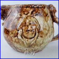 Rare Antique Stoneware American Indian Pitcher Edward Kemeys Doulton Lambeth