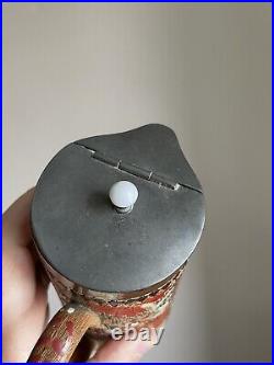 Rare DOULTON LAMBETH SLATERS PATENT #9091 Stoneware Jug with original lid c19th C