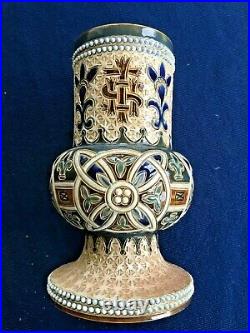 Rare Doulton Ecclesiastical Vase c 1880