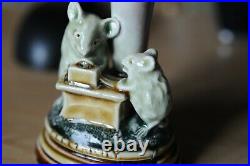 Rare Doulton Lambeth Tinworth mouse group'Electricity