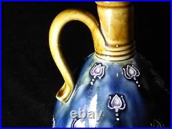 Royal Doulton Art Nouveau Unusual Flagon / Jug 7 1/4